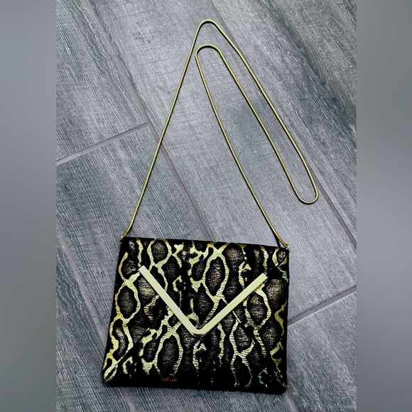 Trouve Handbags - Trouve Women's Clutch Wristlet Leopard‎ Print Purse Mini Bag Gold Nordstrom